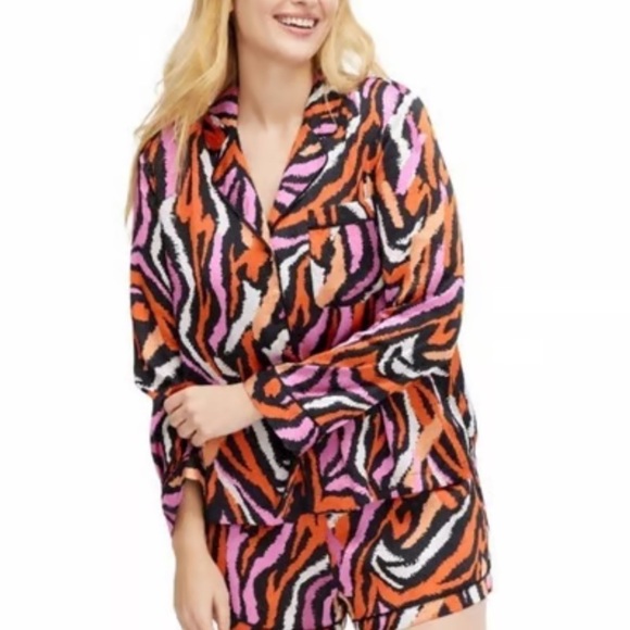 Diane Von Furstenberg X Target Long Sleeve Pajama Top 1X NWOT - Picture 3 of 5